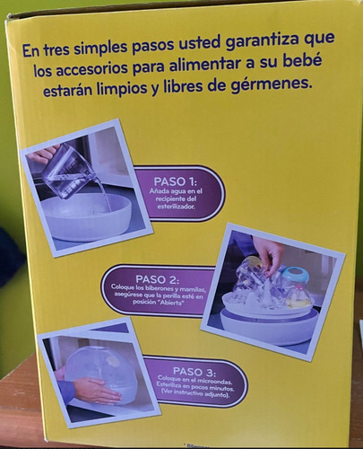 Esterilizador Para Microondas Nuby 4 Biberones