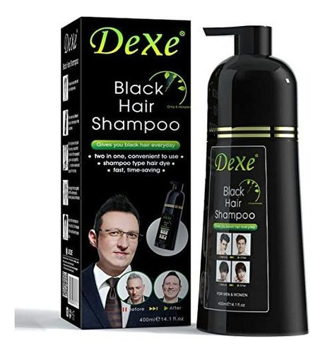Shampoo De Cabelo Preto400ml Dexe Instant Black Hair Shampoo