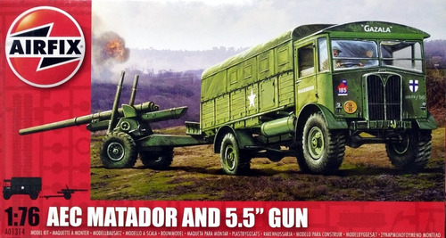 Aec Matador And 5.5  Gun Escala 1/72 Airfix  A01314