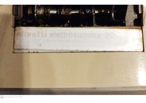 Calculadora Impresora Olivetti Multisuma Antigua Gris (Usado)