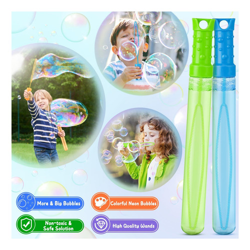 Pacote Com 48 Varinhas Big Bubble A Granel Em 6 Cores, Ideai