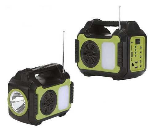 Mini Sistema Solar Radio4 Focos Linterna Power Bank Mor-8072