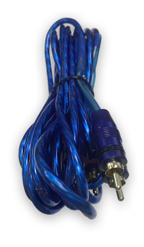 Imagen 2 de 7 de Cable Rca 5 Metros Mallado Profesional Potencia / Woofe