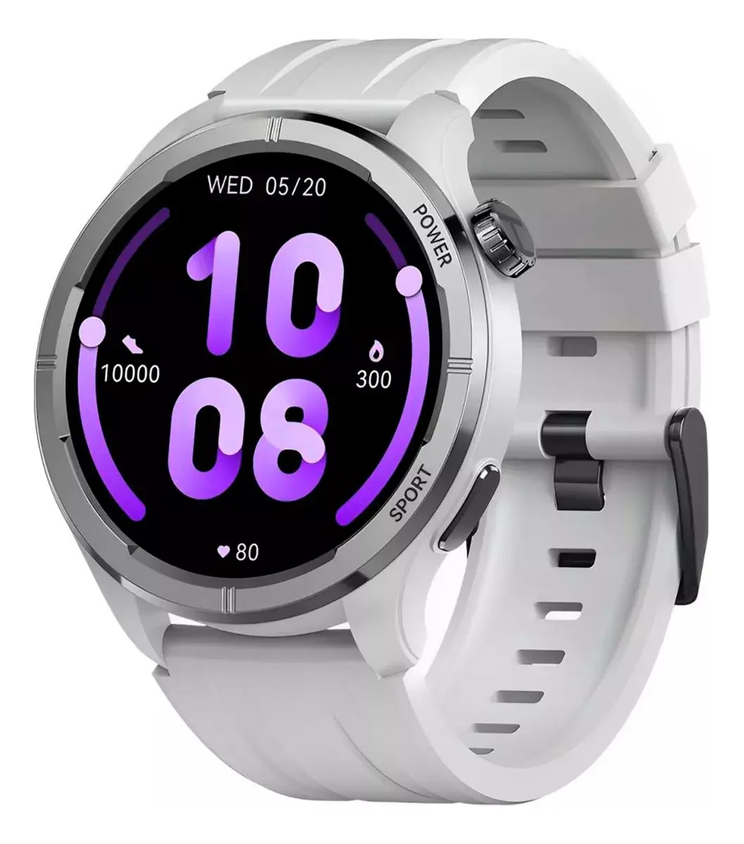 Relógio Smartwatch Haylou Solar Neo Monitor Saúde Silver Caixa Branco Pulseira Cinza Bisel Branco Desenho Da Pulseira Mesh