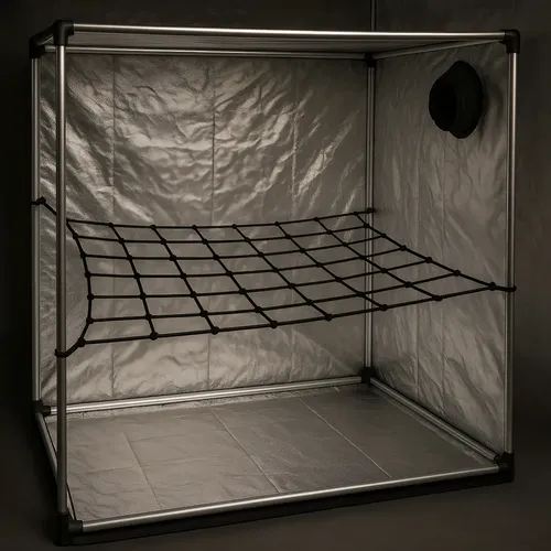 Scrog Frames Rede Scrog Elastica Grow P/ Estufa 100x100 Cultivo Indoor Preto ...