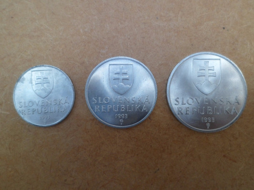 Jm* Eslovaquia Set 3 Monedas 1993
