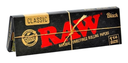 Imagen 2 de 10 de Papel Para Armar Raw Black Sedas Con Filtros Tips - Up