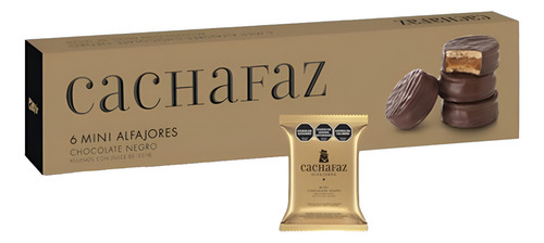 Cachafaz Alfajor Negro Mini X 6un - Dulce