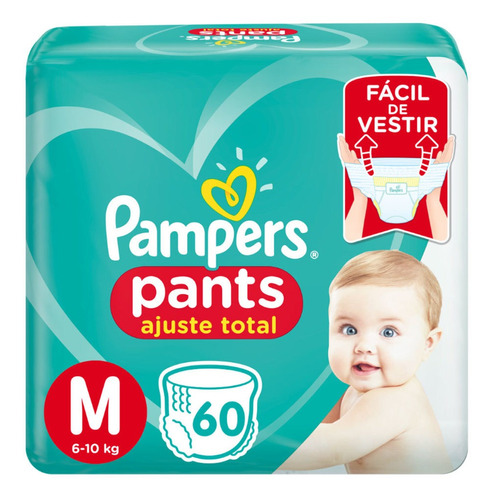 Pañales Desechables Pampers Pants Talla M 60 Unidades