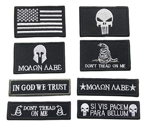 Bundle 8 Pieces Tactical Military Patch Set,usa Flag Pa...