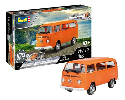 Combi Vw T2 Bus By Revell # 7667   1/24 Easy Click