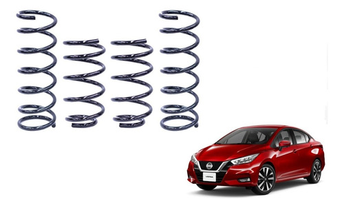 Resortes Del Tras Nissan Versa || 2020-2022 4 Piezas