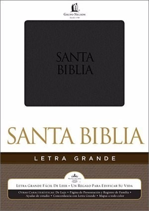 Biblia Letra Grande  Piel Italiana Negra- Reina Valera 1960