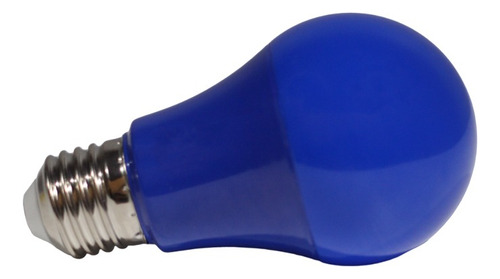 Kit 14 Lâmpada Bulbo Led 7w A60 Colorida Decorativa E27 Biv Luz Azul