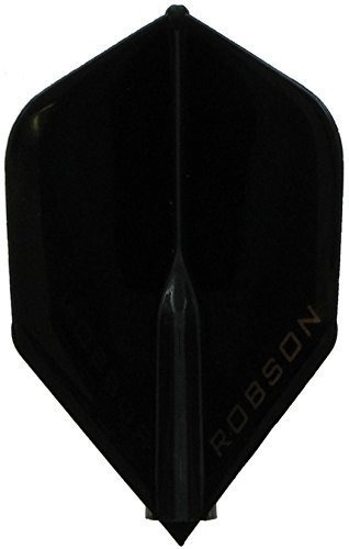 1 X Set Robson Plus Rigido Dart Vuelo Forma Estandar Negro