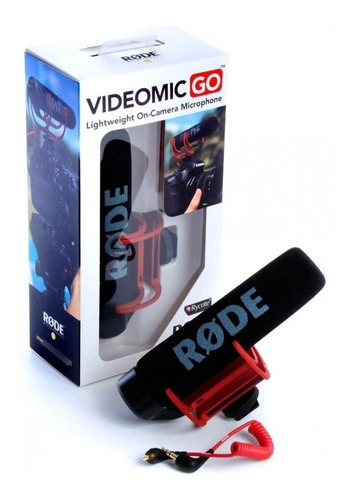 Imagen 5 de 10 de Micrófono Rode Videomic Go Boom Direccional Camara - Plus