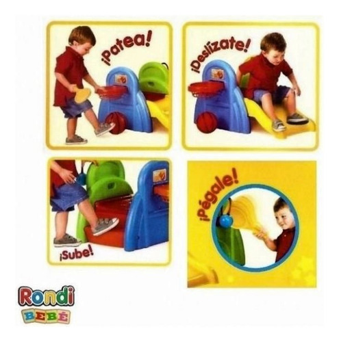 Imagen 8 de 9 de Juguete Para Bebe Tobogán Basquet Baby Sport Rondi 2510