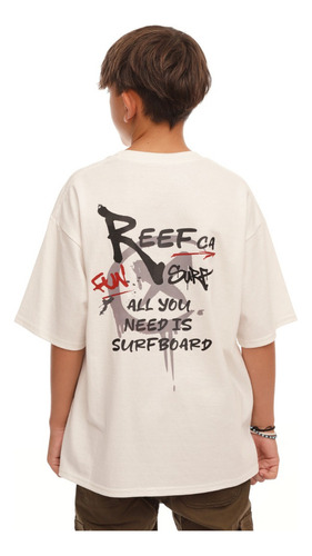 Remera Reef Surf Oversize - Junior