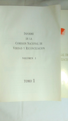Informe De La Comisión Nacional De Verdad Y Reconciliación (Usado)
