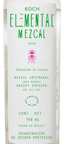 Pack De 2 Mezcal Koch Elemental Joven 750 Ml