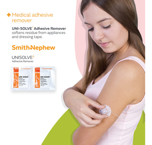 Toallitas Removedoras De Adhesivo Uni Solve 402300, 50 Unida