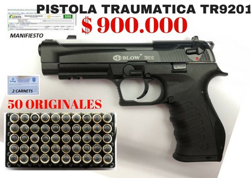 Pistolas, Traumaticas, 9mm, Cañon Abierto, Cordova, Glock,