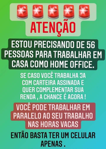 Imagem 1 de 1 de Vagas Para Trabalhar Em Casa