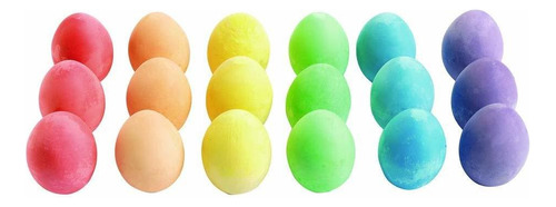 Colorations - Huevos De Tiza Gruesos, 18 Unidades, Para Niñ