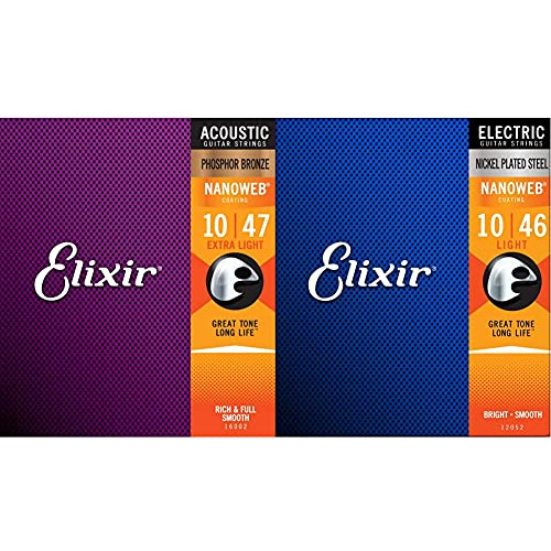 Cuerdas De Guitarra Acústica Elixir Con Recubrimiento Nanow