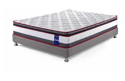 Imagen 1 de 5 de Combo Colchón Eldorado Sencillo Tahoma 100 X 190 Cm + Base C