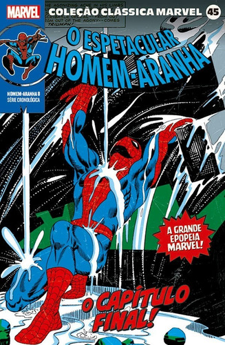 Coleção Clássica Marvel Vol. 45 - Homem-Aranha 8, de Steve Ditko. Editora Panini, capa mole, edição unica em português