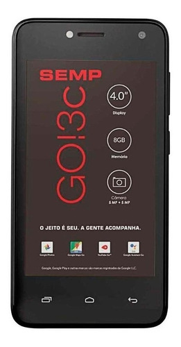 Semp GO! 3c Dual SIM 8 GB preto 512 MB RAM