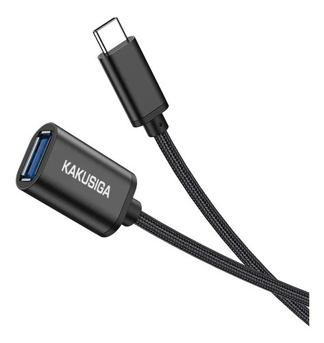 Adaptador Otg Tipo C A Usb 3.0 Cable Otg   Aurum Color Negro