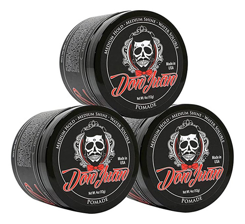 Don Juan Pomade 4 Oz 3 Pack &ndash; Medium High Hold &ndash.