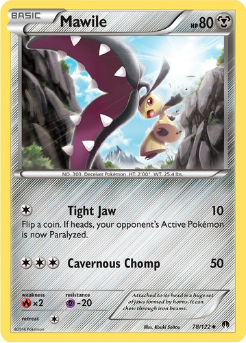 Cartas Pokemon Xy Breakpoint Mawile 78/122