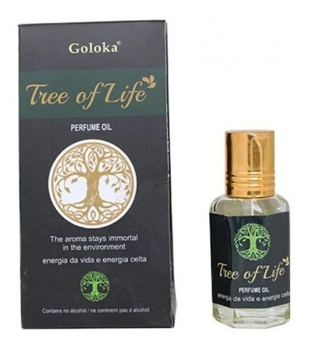 Óleo Perfumado Indiano Goloka Tree Of Life 10ml - Energia