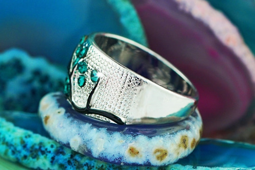 Anillo Hermoso Árbol Bonsái Cerezo Amuleto Suerte B Deseos