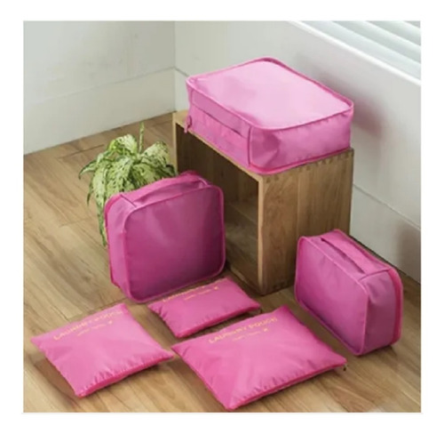 Organizador De Ropa Liso Set X 6 Para Valijas Lemi Equipajes