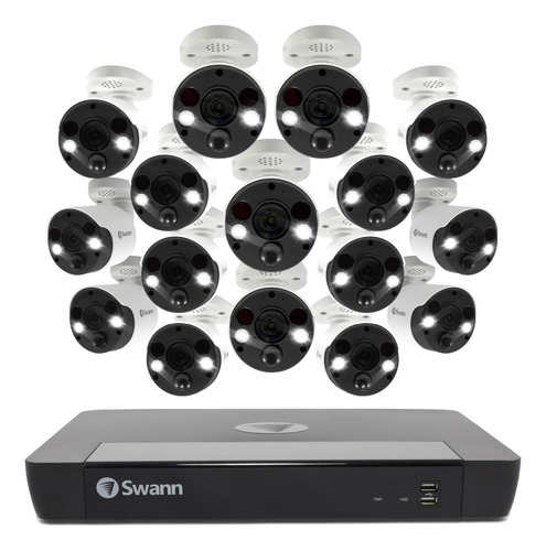 Swann 16 Camera 16 Canal 4k Ultra Hd Sistema De Seguridad Nv
