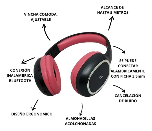 Auriculares bluetooth noga bt469 sale