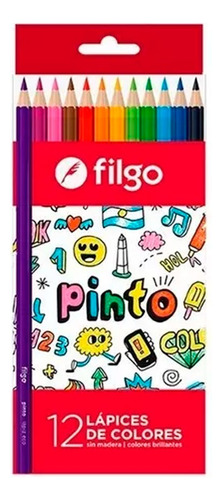 Lapices De Colores Caja X 12 Para Escuela Filgo Dibujo 326