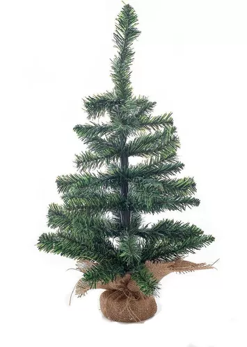 Mini árvore de natal dobrável Juta verde 60 cm