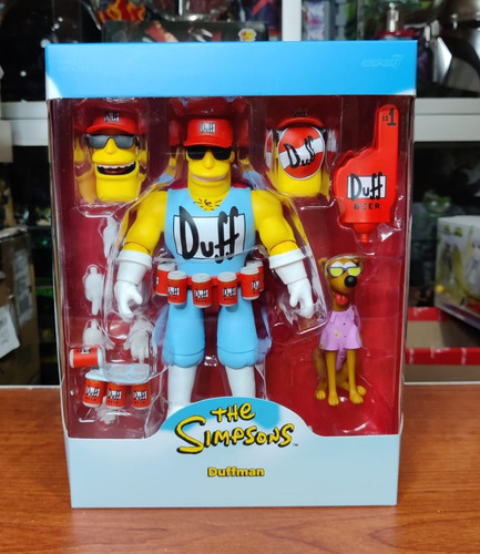 Figura Super7 Duffman Los Simpsons Ultimates Nuevo