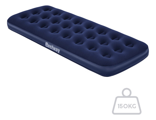 Colchão inflável Bestway 67000  cor azul hasta 150kg de  76cm x 185cm x 22cm