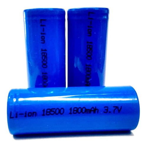 Bateria De Litio 18500 De 3.7 Volt  Recargable 1800 Mah