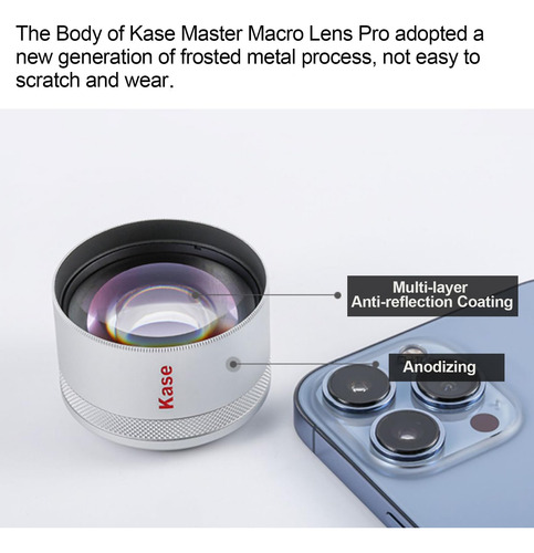 Lente Kase Master Macro Para iPhone Y Samsung Android