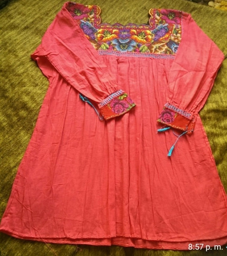 Blusas Mexicanas Oaxaqueñas Ancho 120cm Y Largo 75cm