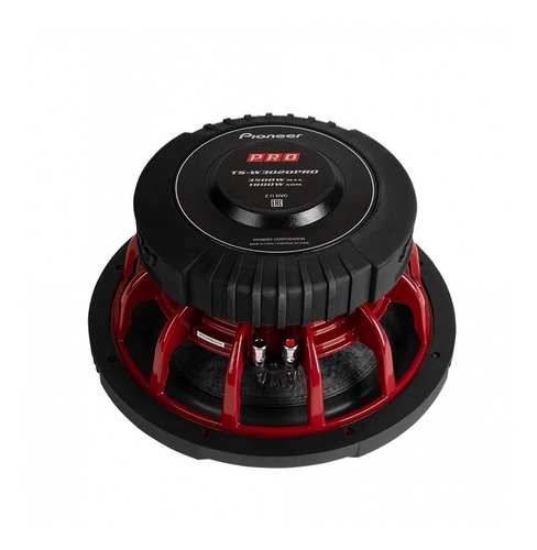 Subwoofer Pioneer Samurai TS-W3020Pro de 12 pulgadas, 1800 W, 1 E, 4 ohmios, color negro