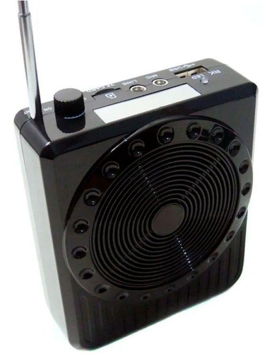 Megafone / Kit Professor Amplificador De Voz Portátil Preto