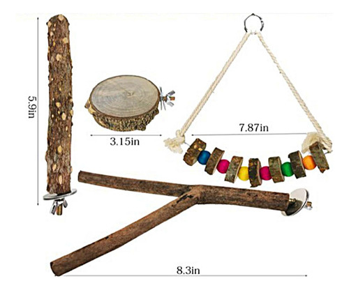 De Soporte Para Masticar De Juguetes De Loro Grande Para